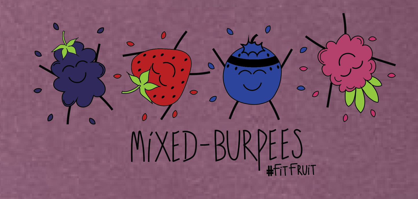 Mixed Burpees Purple Tee