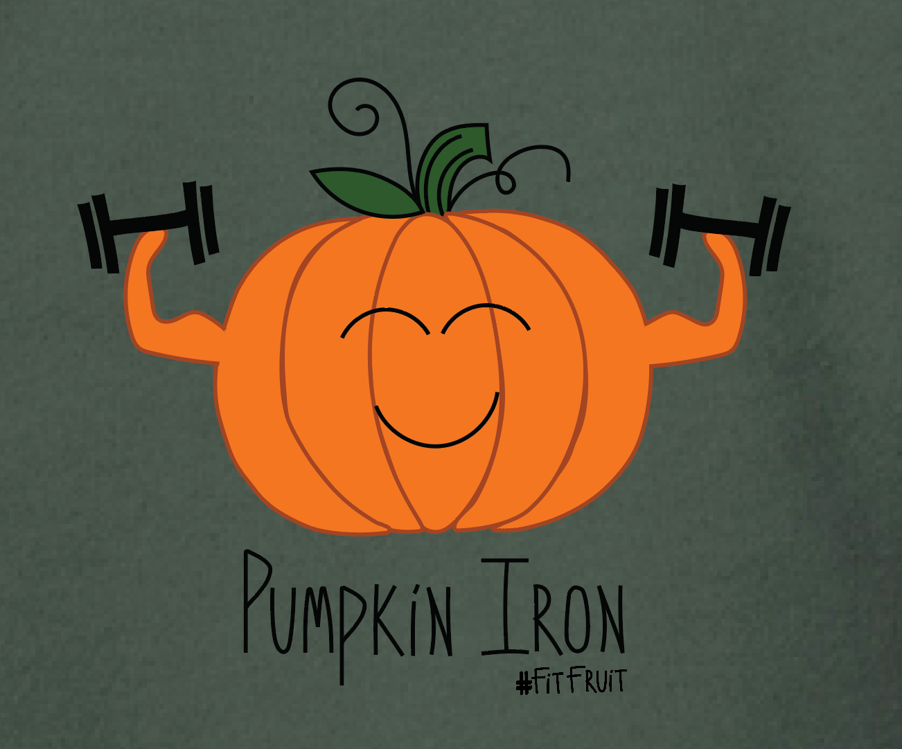 Pumpkin Iron Crop Hoodie