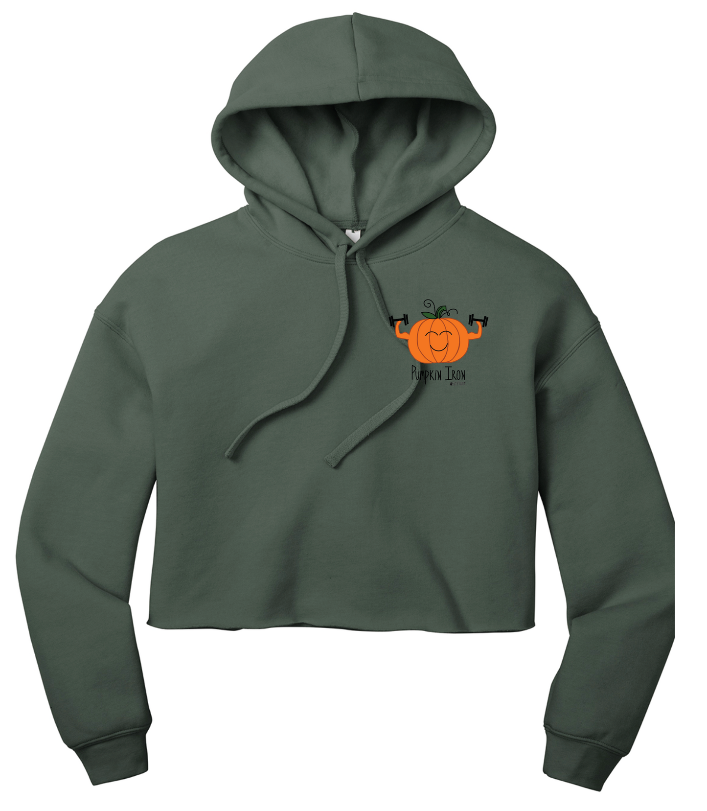 Pumpkin Iron Crop Hoodie