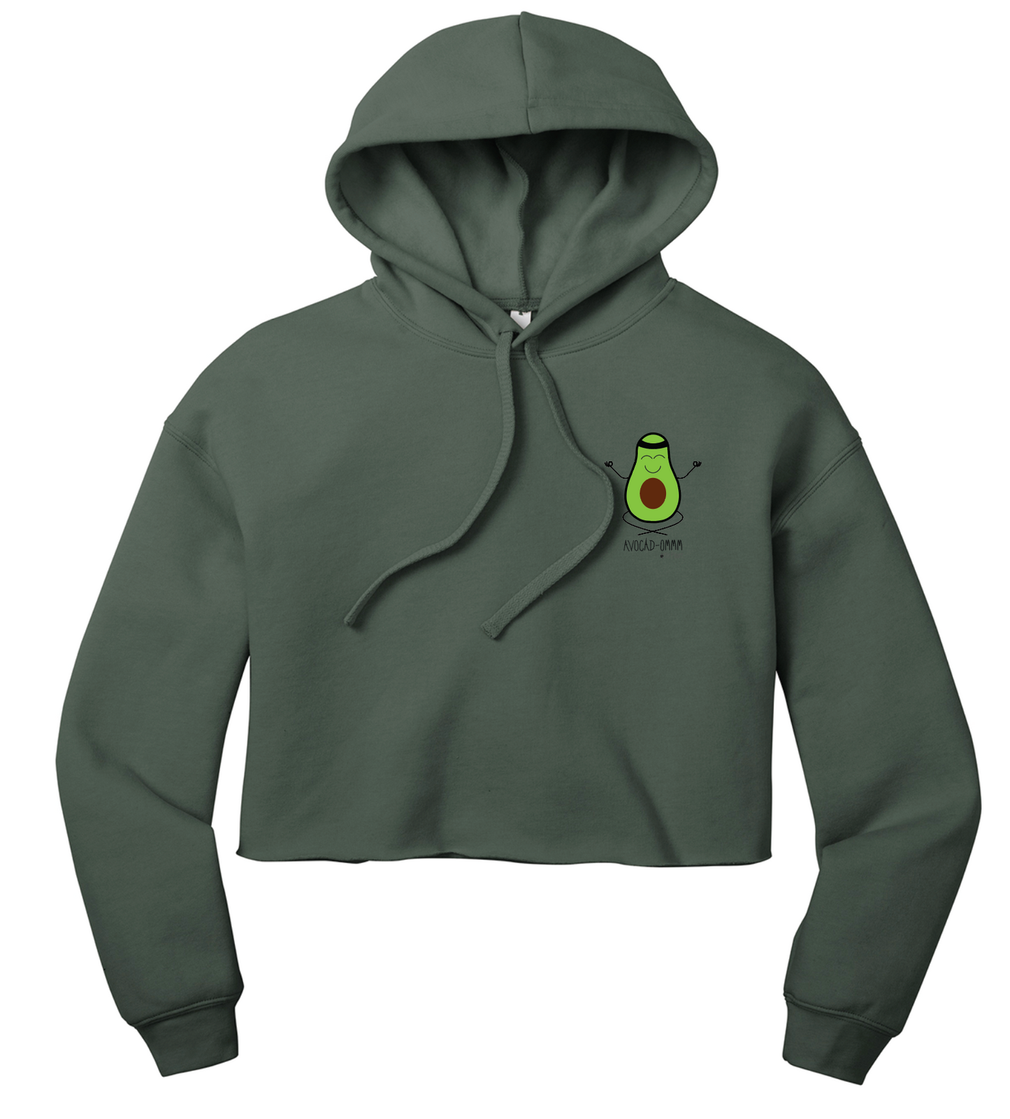 Avocad-ommm Crop Hoodie