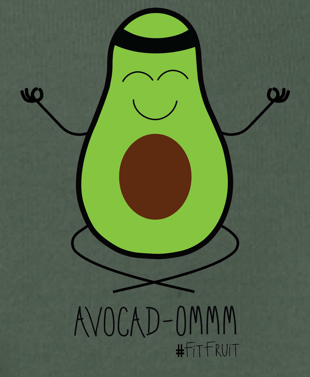 Avocad-ommm Crop Hoodie