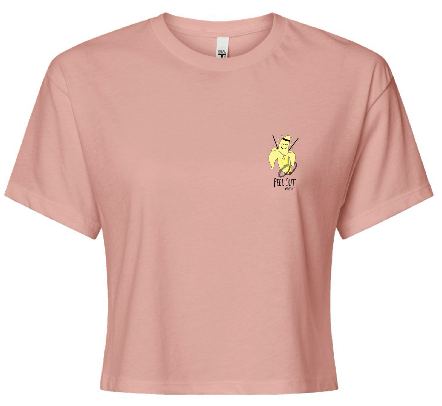 Pink Crop Tee- (Multiple fruit options)