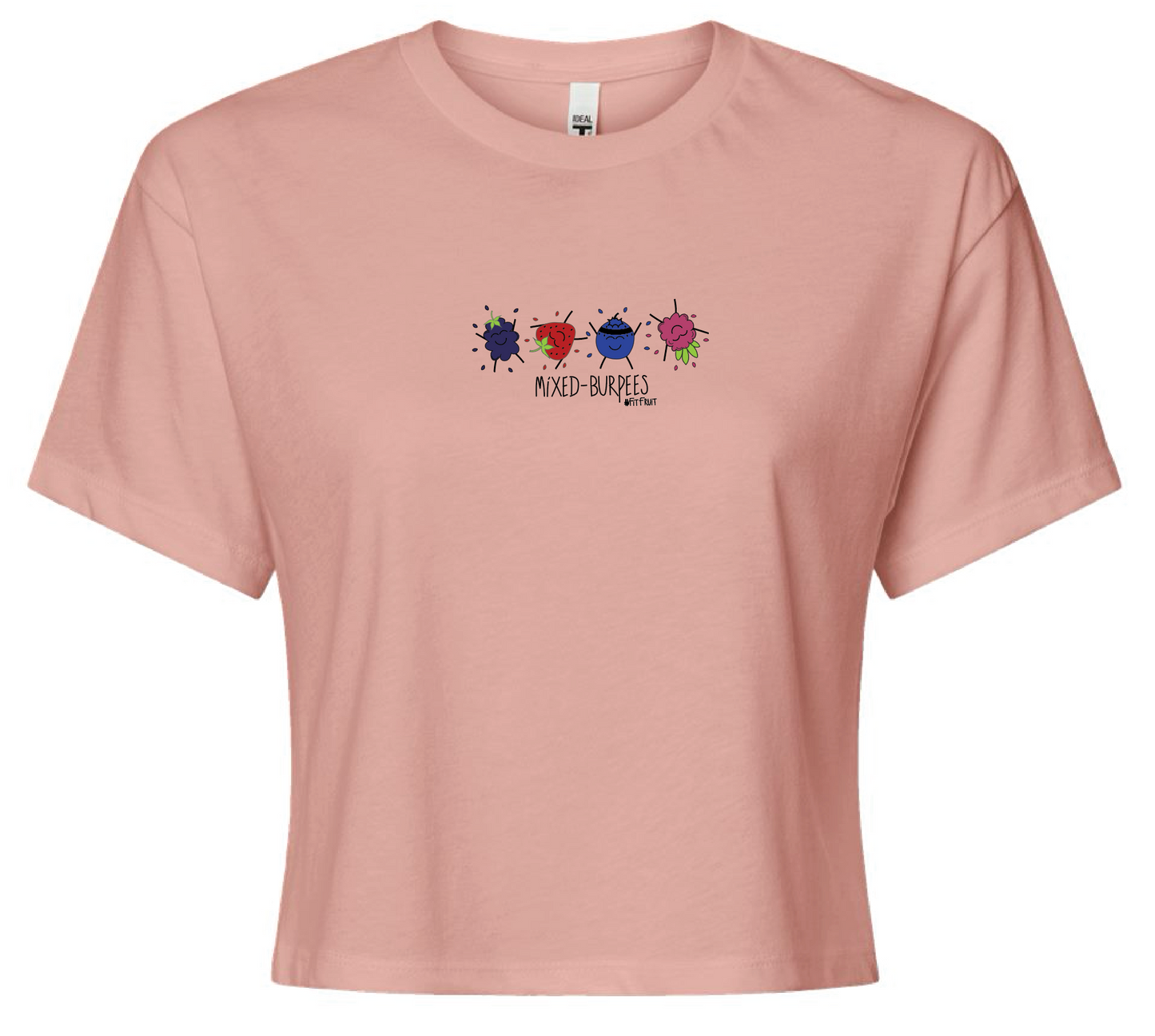 Pink Crop Tee- (Multiple fruit options)