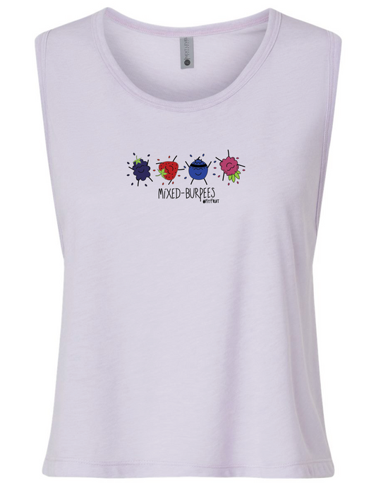 Mixed Burpees Crop Tank